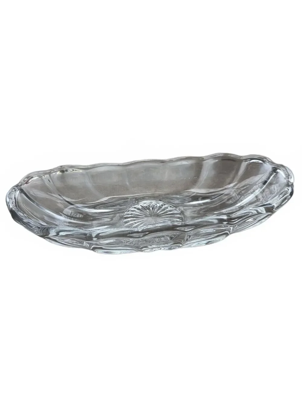 Vintage Anchor Hocking Glass Banana Split Dish Fountainware